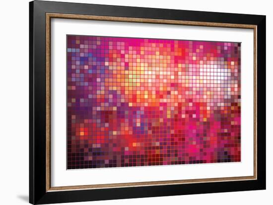 Point Mosaic Background-Kundra-Framed Art Print