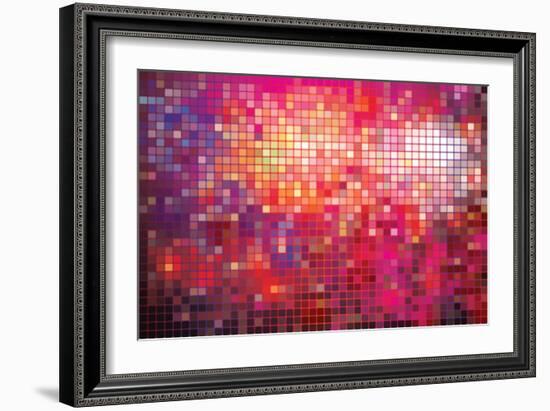 Point Mosaic Background-Kundra-Framed Art Print