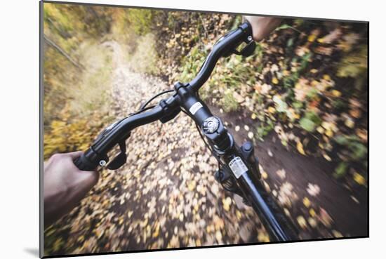Point Of View Mountain Biking With Handle Bars-Lindsay Daniels-Mounted Photographic Print