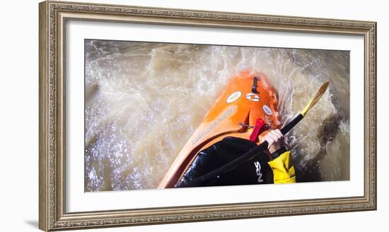 Point Of View Whitewater Kayaking In The Colorado River-Lindsay Daniels-Framed Photographic Print