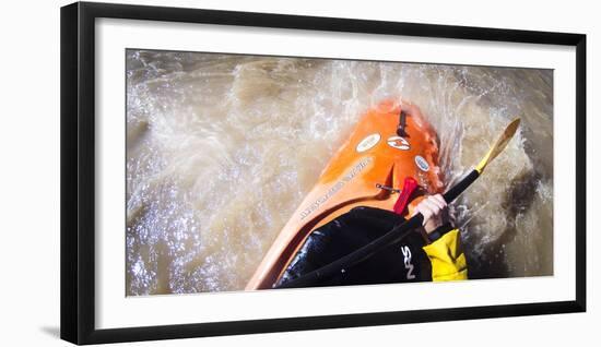 Point Of View Whitewater Kayaking In The Colorado River-Lindsay Daniels-Framed Photographic Print