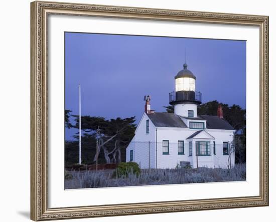 Point Pinos Lighthouse, Pacific Grove, Monterey County, California, United States of America, North-Richard Cummins-Framed Photographic Print