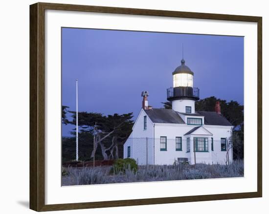 Point Pinos Lighthouse, Pacific Grove, Monterey County, California, United States of America, North-Richard Cummins-Framed Photographic Print