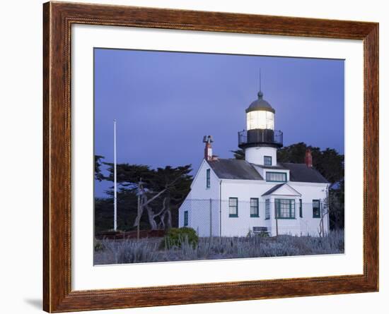 Point Pinos Lighthouse, Pacific Grove, Monterey County, California, United States of America, North-Richard Cummins-Framed Photographic Print