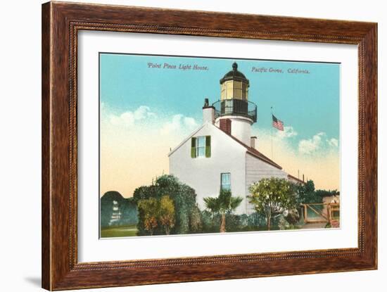 Point Pinos Lighthouse, Pacific Grove-null-Framed Premium Giclee Print