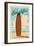 Point Pleasant Beach, New Jersey - Life is a Beautiful Ride - Surfboard Letterpress-Lantern Press-Framed Art Print