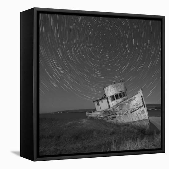 Point Reyes 1, Black and White-Moises Levy-Framed Stretched Canvas