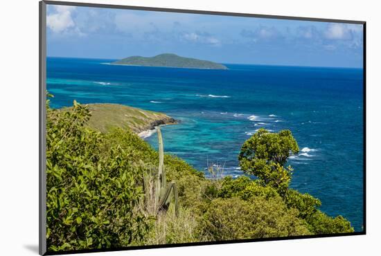 Point Udall with Buck Island in background, St. Croix, US Virgin Islands.-Michael DeFreitas-Mounted Photographic Print