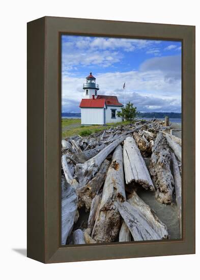 Point Wilson Lighthouse-Richard Cummins-Framed Premier Image Canvas