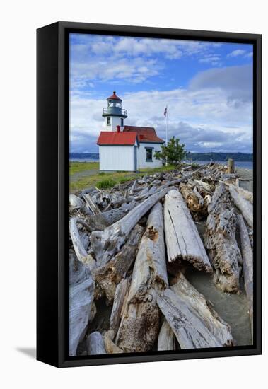 Point Wilson Lighthouse-Richard Cummins-Framed Premier Image Canvas