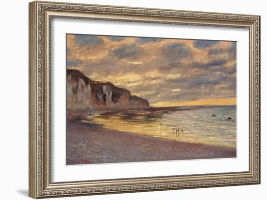 Pointe De L'Ailly at Low Tide, 1882-Claude Monet-Framed Giclee Print