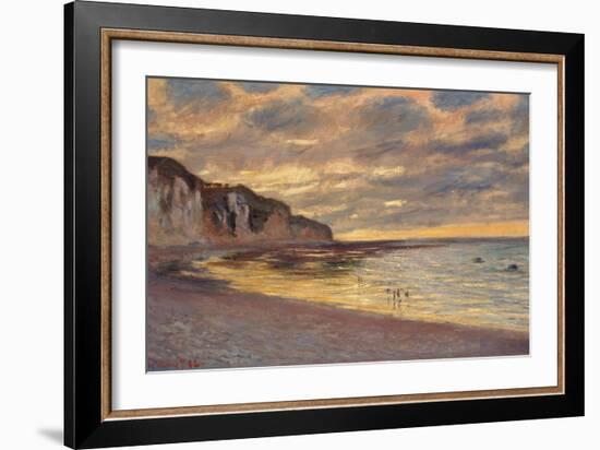 Pointe De L'Ailly at Low Tide, 1882-Claude Monet-Framed Giclee Print