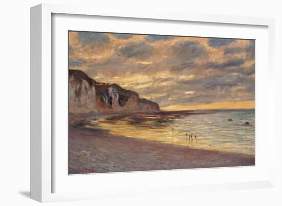 Pointe De L'Ailly at Low Tide, 1882-Claude Monet-Framed Giclee Print