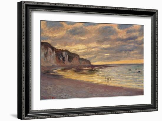 Pointe De L'Ailly at Low Tide, 1882-Claude Monet-Framed Giclee Print