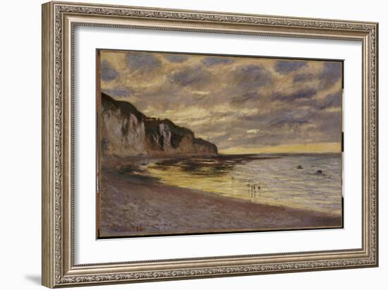Pointe De Lailly, Maree Basse, 1882-Claude Monet-Framed Giclee Print