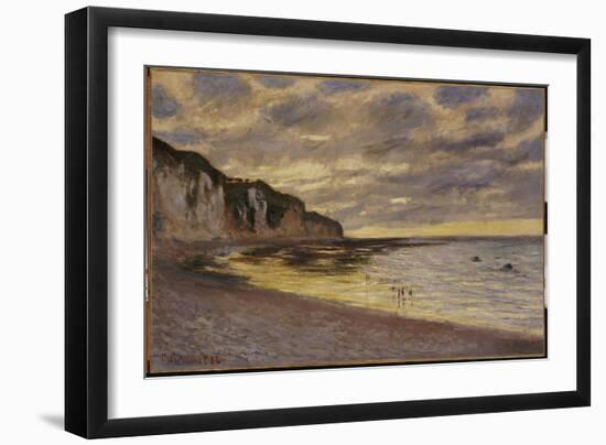 Pointe De Lailly, Maree Basse, 1882-Claude Monet-Framed Giclee Print