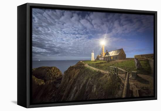 Pointe Saint Mathieu at night-Philippe Manguin-Framed Premier Image Canvas