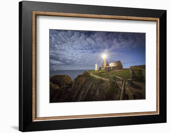 Pointe Saint Mathieu at night-Philippe Manguin-Framed Photographic Print
