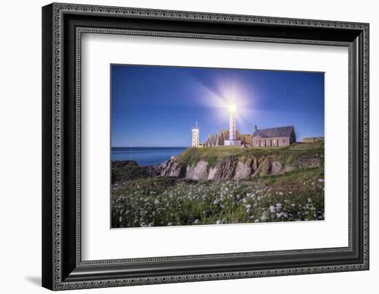 Pointe Saint Mathieu Lighthouse by Night-Philippe Manguin-Framed Photographic Print