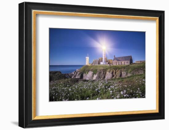 Pointe Saint Mathieu Lighthouse by Night-Philippe Manguin-Framed Photographic Print