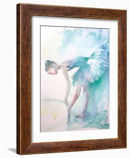 Pointe Shoes-Aimee Del Valle-Framed Art Print