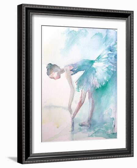 Pointe Shoes-Aimee Del Valle-Framed Art Print