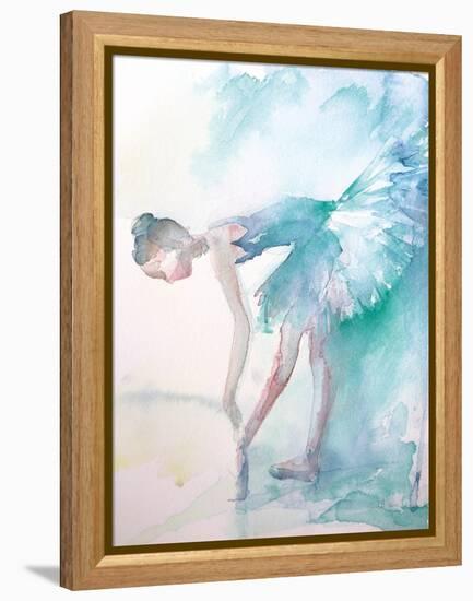 Pointe Shoes-Aimee Del Valle-Framed Stretched Canvas