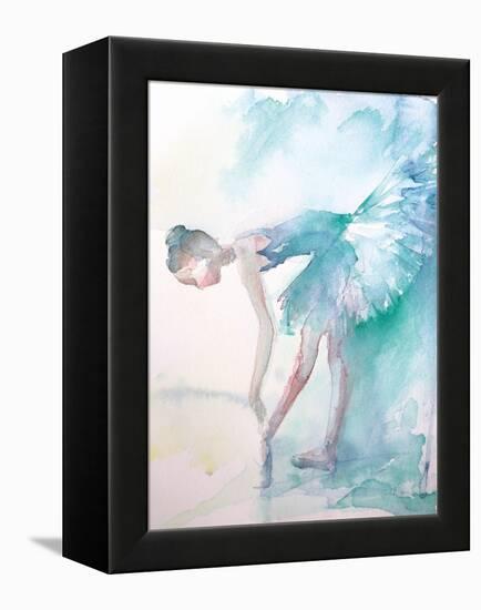 Pointe Shoes-Aimee Del Valle-Framed Stretched Canvas