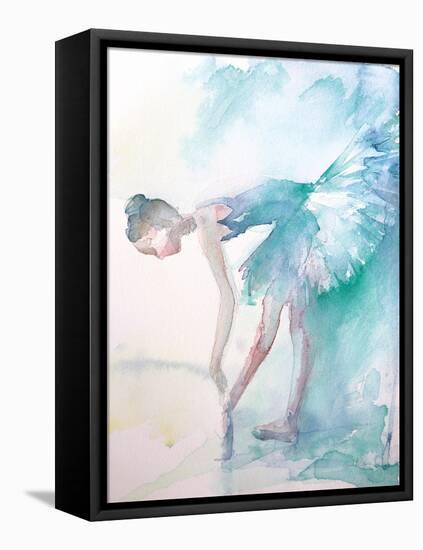 Pointe Shoes-Aimee Del Valle-Framed Stretched Canvas