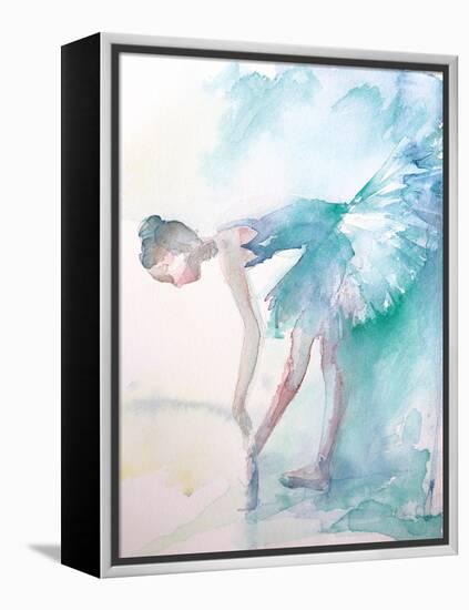 Pointe Shoes-Aimee Del Valle-Framed Stretched Canvas