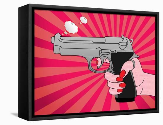 Pointed Gun-Mark Ashkenazi-Framed Premier Image Canvas