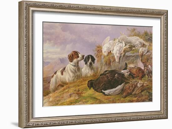 Pointers by the Day's Bag-Charles Jones-Framed Giclee Print