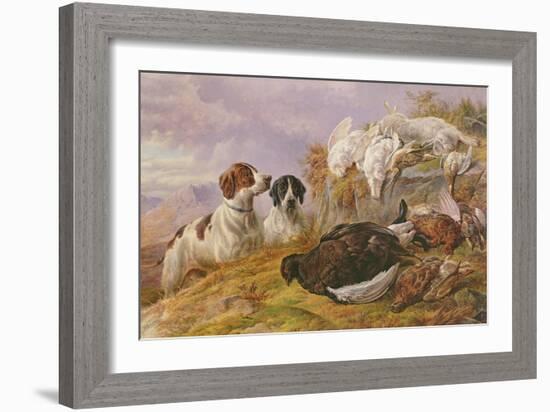 Pointers by the Day's Bag-Charles Jones-Framed Giclee Print