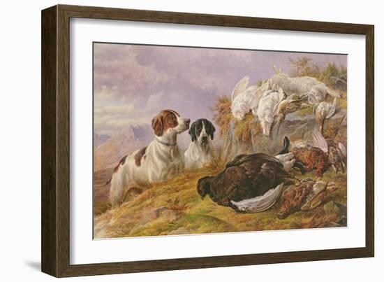 Pointers by the Day's Bag-Charles Jones-Framed Giclee Print