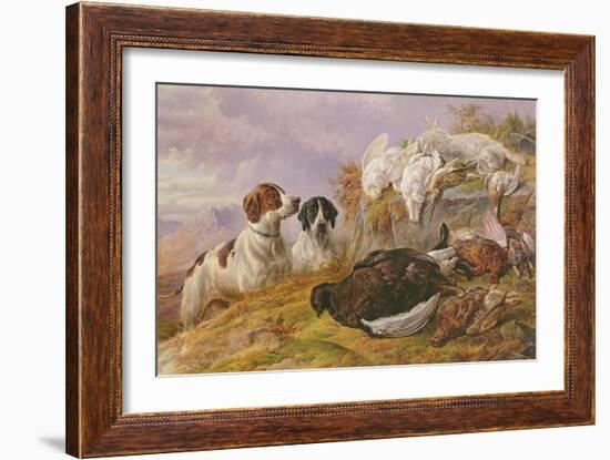 Pointers by the Day's Bag-Charles Jones-Framed Giclee Print