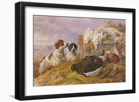 Pointers by the Day's Bag-Charles Jones-Framed Giclee Print