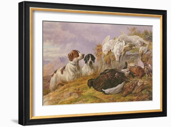 Pointers by the Day's Bag-Charles Jones-Framed Giclee Print