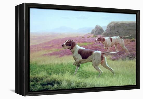 Pointers in a Landscape-Harrington Bird-Framed Premier Image Canvas