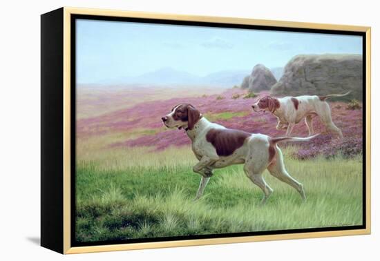 Pointers in a Landscape-Harrington Bird-Framed Premier Image Canvas