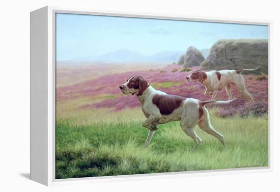 Pointers in a Landscape-Harrington Bird-Framed Premier Image Canvas