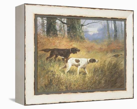 Pointers in a Landscape-Eugene Petit-Framed Premier Image Canvas