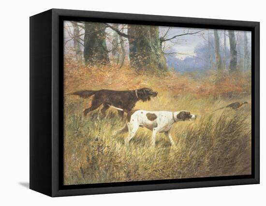 Pointers in a Landscape-Eugene Petit-Framed Premier Image Canvas