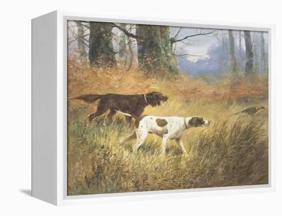 Pointers in a Landscape-Eugene Petit-Framed Premier Image Canvas