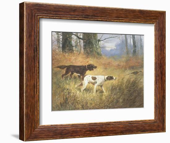 Pointers in a Landscape-Eugene Petit-Framed Giclee Print