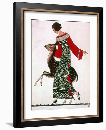 Poiret Fashion Design, 1922-Science Source-Framed Giclee Print