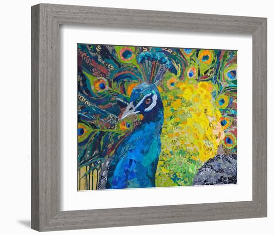 Poised Peacock #2-null-Framed Art Print