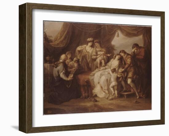 Poisoned Eleanor, 1782-Angelika Kauffmann-Framed Giclee Print