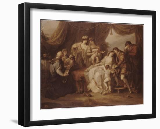 Poisoned Eleanor, 1782-Angelika Kauffmann-Framed Giclee Print