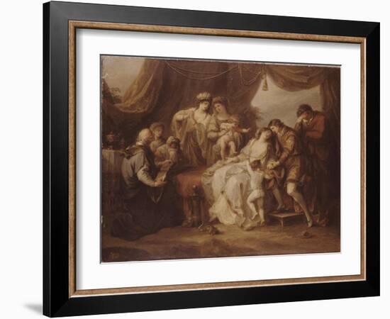Poisoned Eleanor, 1782-Angelika Kauffmann-Framed Giclee Print