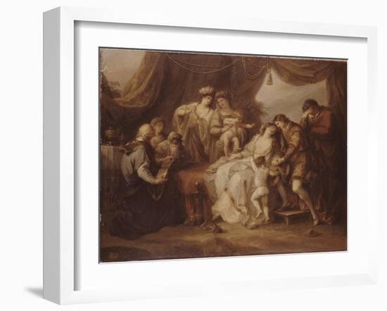 Poisoned Eleanor, 1782-Angelika Kauffmann-Framed Giclee Print